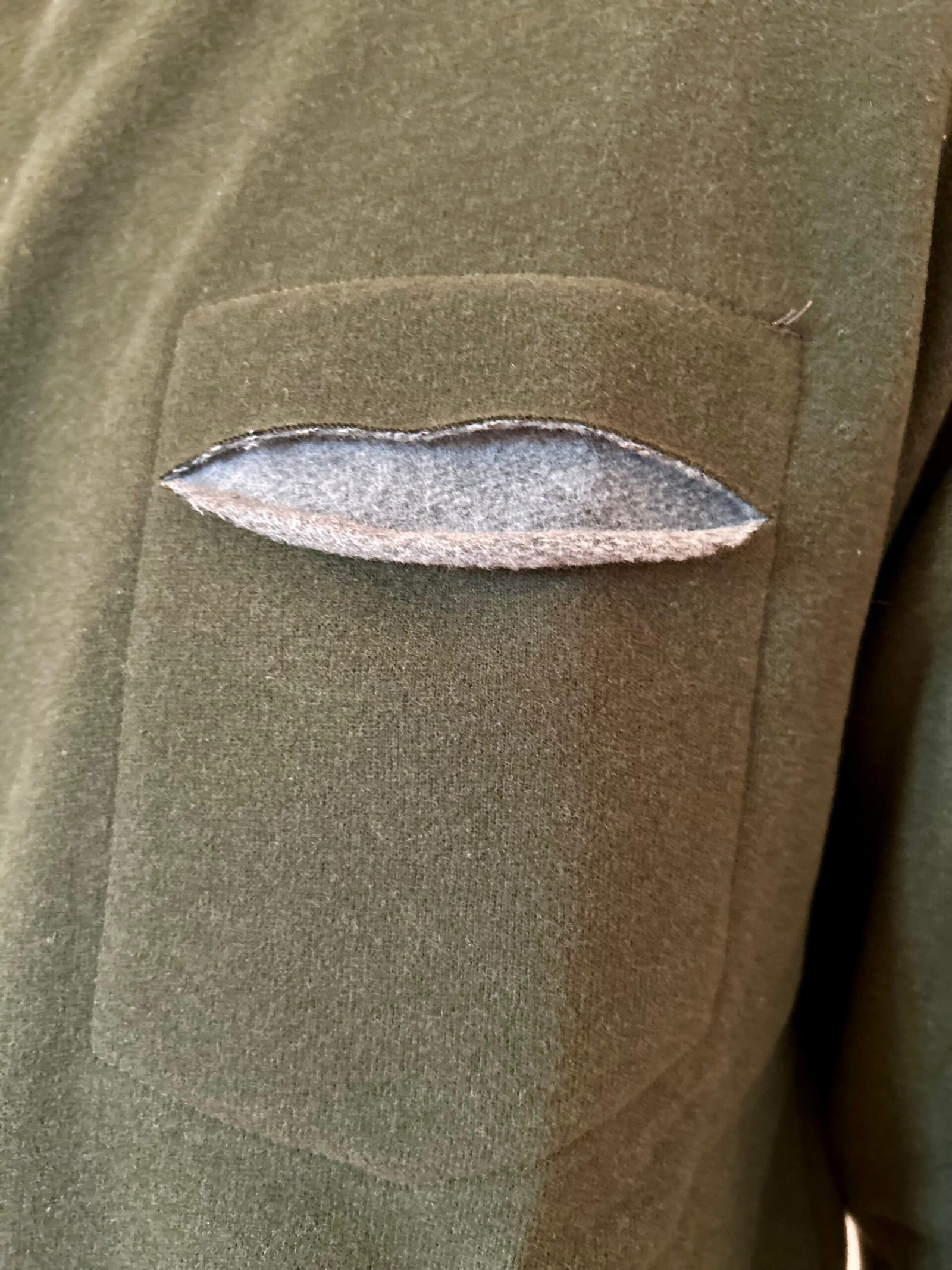 Felpa girocollo - Verde Oliva - immagine 2